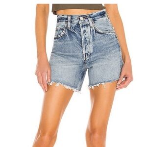 NWT Agolde Riley High Rise Jean Shorts in Outsider